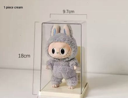 Labubu Acrylic Display Box – Large Capacity Transparent Doll Storage Cabinet & Dustproof Organizer