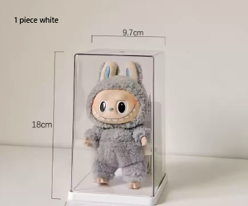 Labubu Acrylic Display Box – Large Capacity Transparent Doll Storage Cabinet & Dustproof Organizer