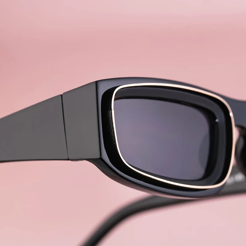 Retro Rectangle Sunglasses – UV400 Small Frame Fashion Glasses for Men & Women