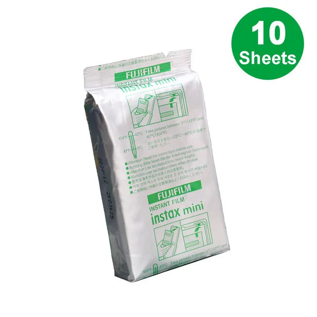 Fujifilm Instax Mini Film – 10/20/50 Sheets Colorful Instant Photo Paper for Mini 11, 9, 8, 7s, 70, 90, SP-2