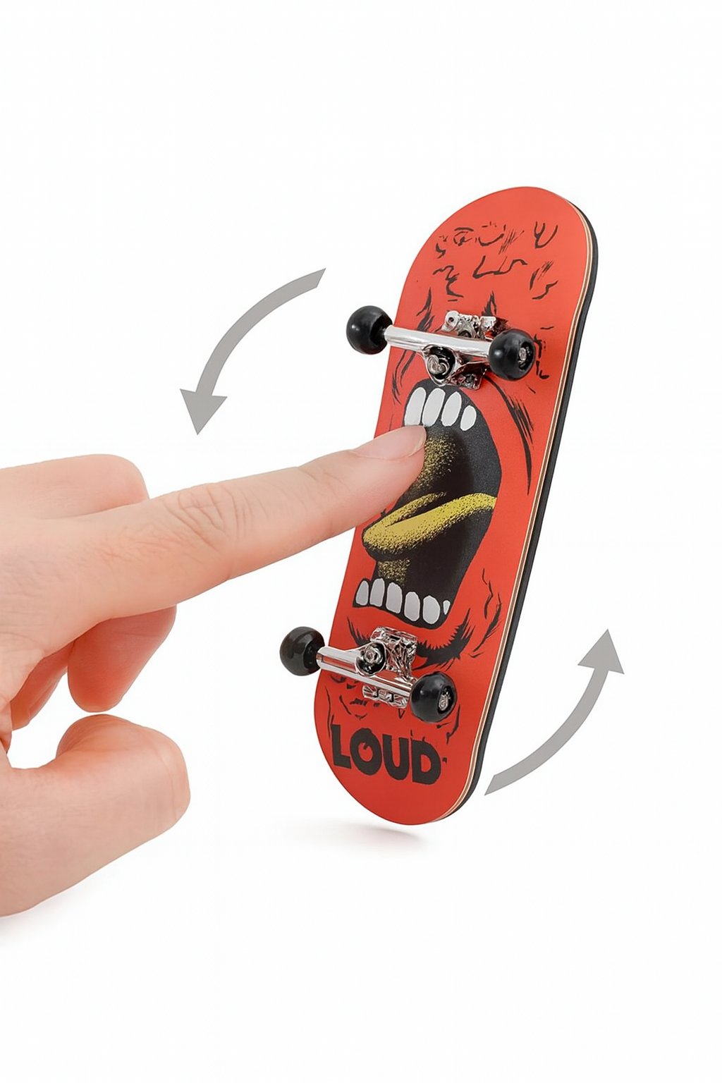 Wooden Mini Fingerboard Scooter – Professional Skateboard Toy for BJD/Labubu Dolls (15–17cm)