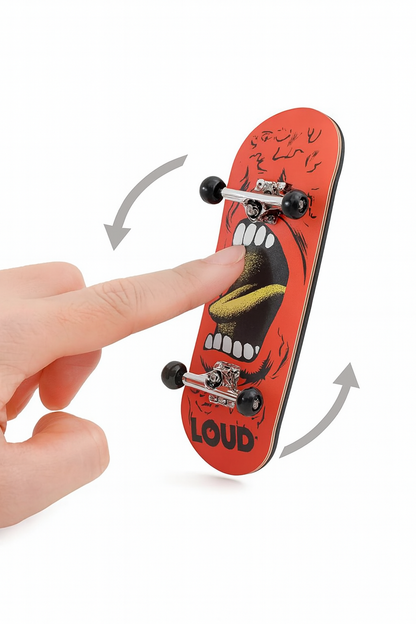 Wooden Mini Fingerboard Scooter – Professional Skateboard Toy for BJD/Labubu Dolls (15–17cm)