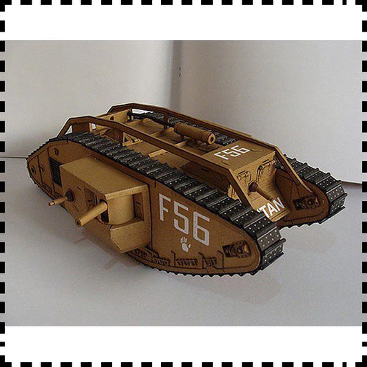 WWI Mark IV Tank Paper Model Kit – DIY 3D Handmade Puzzle for Adults