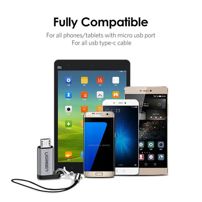 UGREEN Micro USB to USB-C Adapter – Type-C Converter for Charging & Data Transfer