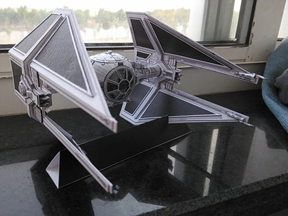 TIE Interceptor DIY Paper Model Kit – Handmade Sci-Fi Papercraft Puzzle Toy
