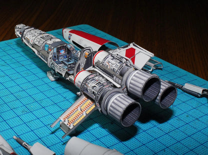 Battlestar Galactica Viper Mark II DIY Handcraft Paper Model Kit – Sci-Fi Starfighter Puzzle Toy