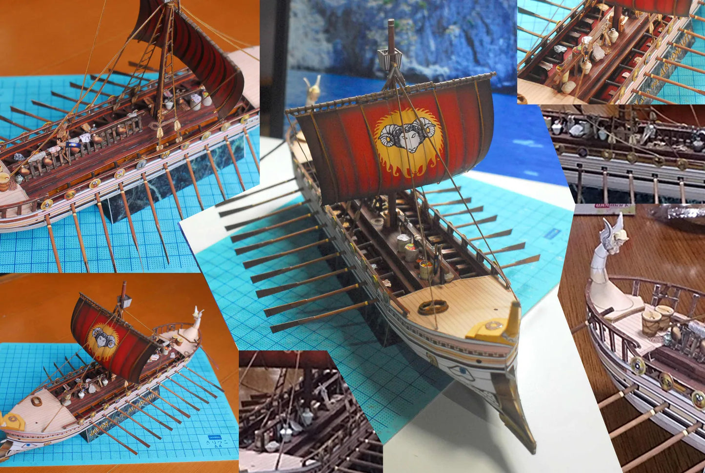 Jason and the Argonauts Argo Ship DIY Paper Model Kit – Greek Mythology Handmade Puzzle