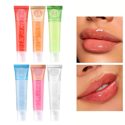 6Pcs Fruity Lip Gloss Set – Hydrating, Moisturizing & Glossy Clear Lip Gel for Shiny, Juicy Lips
