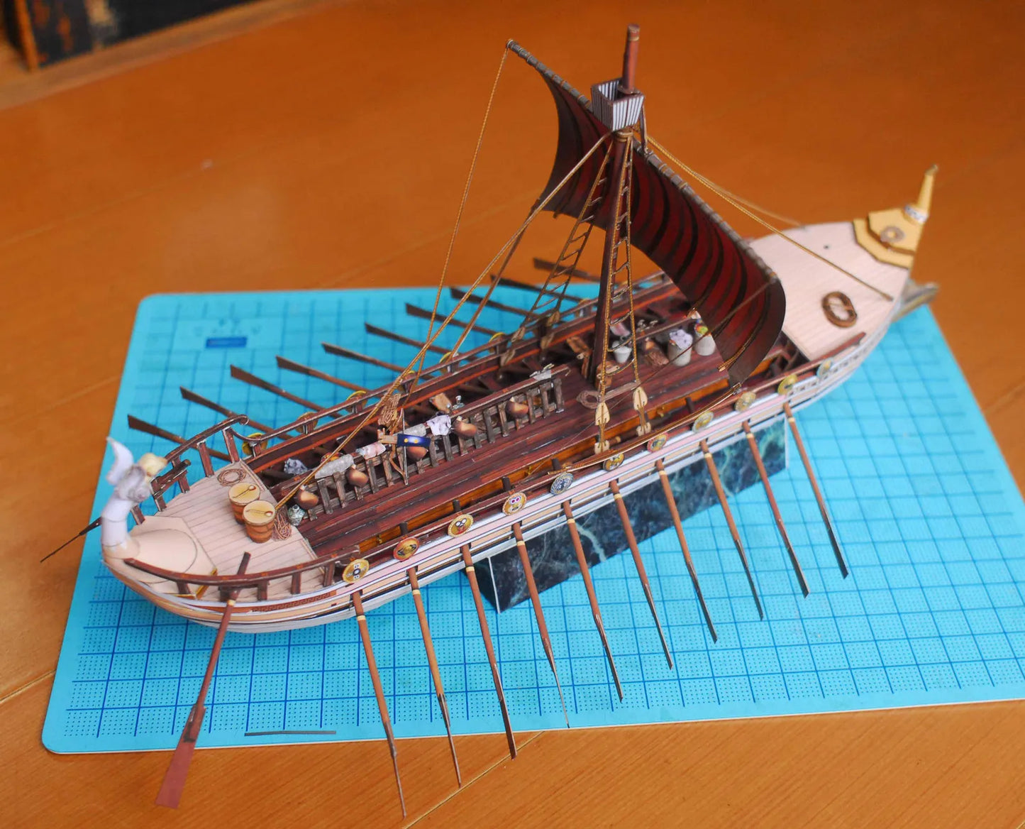 Jason and the Argonauts Argo Ship DIY Paper Model Kit – Greek Mythology Handmade Puzzle