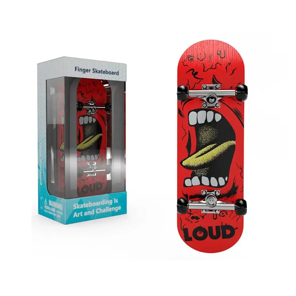 Wooden Mini Fingerboard Scooter – Professional Skateboard Toy for BJD/Labubu Dolls (15–17cm)