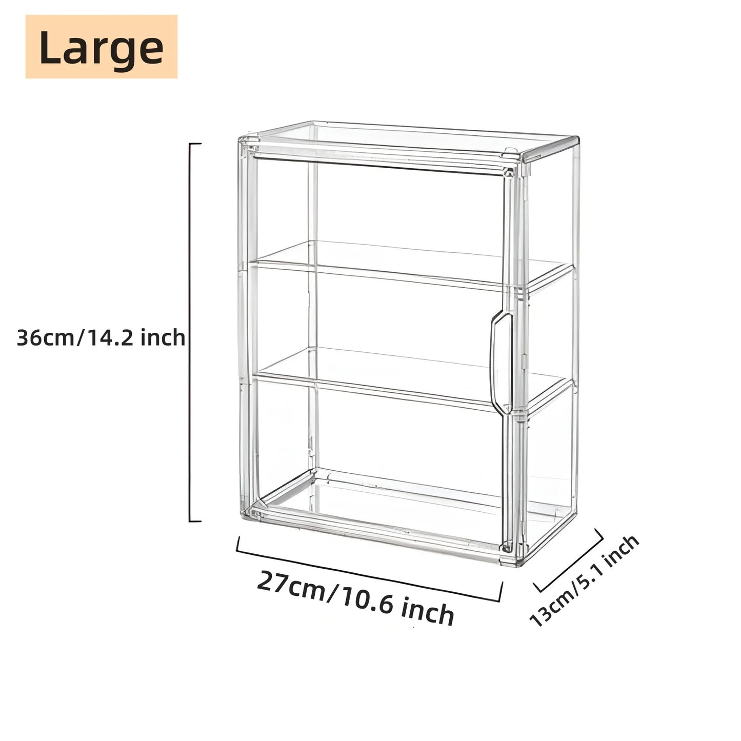 Blind Box Display Case – Transparent Acrylic Storage Organizer for Dolls, Figures & Collectibles