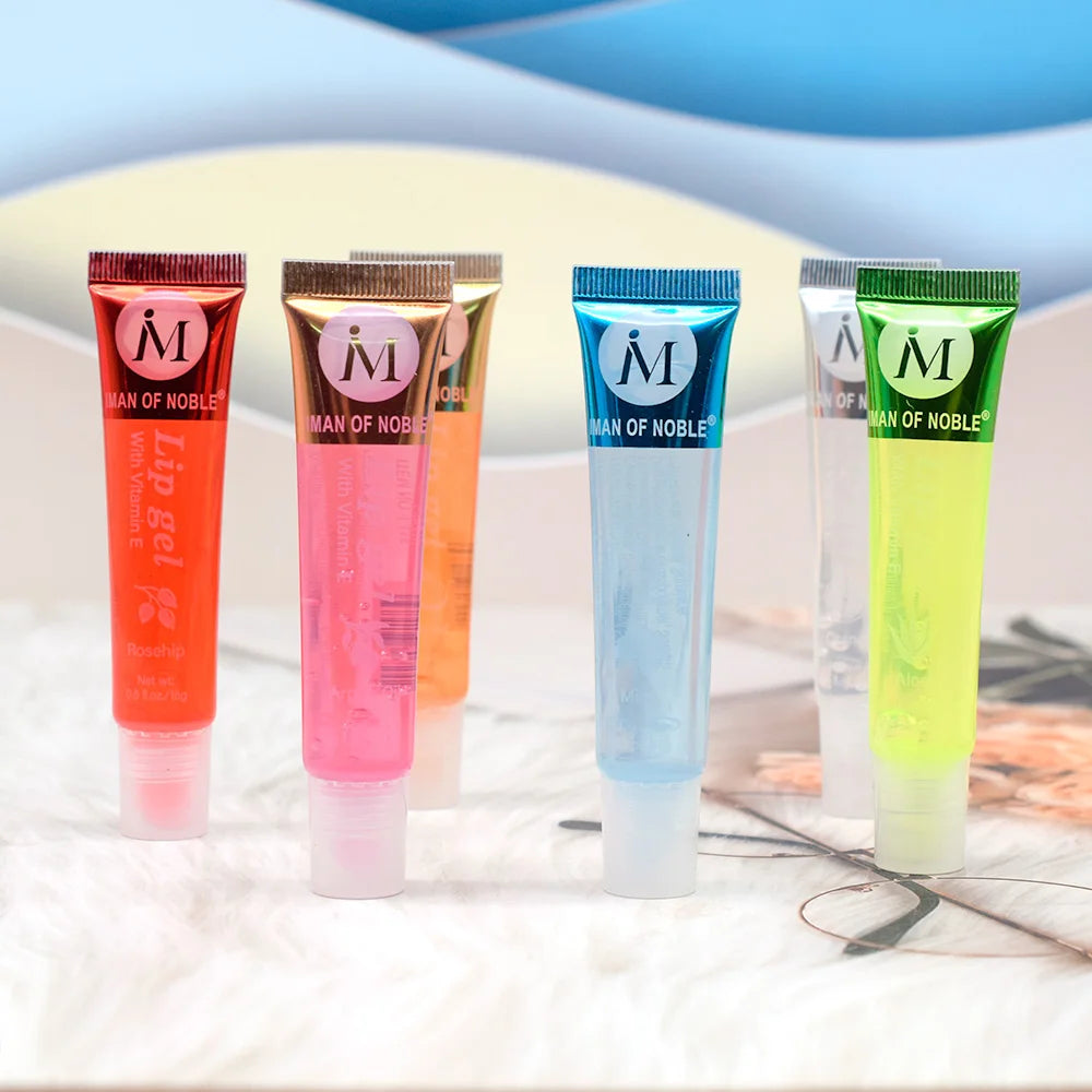 6Pcs Fruity Lip Gloss Set – Hydrating, Moisturizing & Glossy Clear Lip Gel for Shiny, Juicy Lips