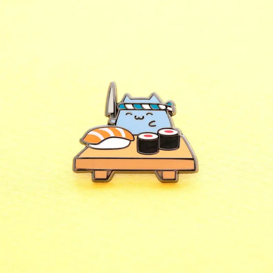 Sushi Cat Enamel Pin – Cute Hard Enamel Backpack & Jacket Pin