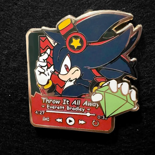 Dark Story Music Player Enamel Pin  Hard Enamel Aesthetic Badge