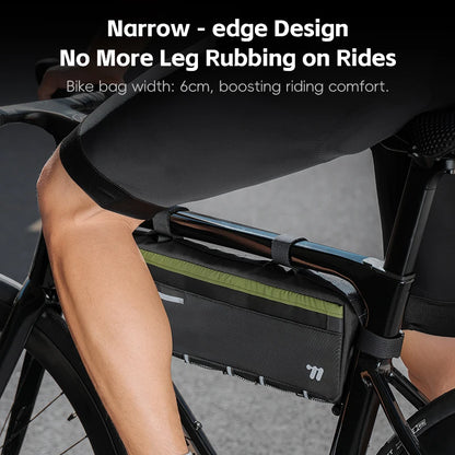 WEST BIKING 2.6L Waterproof Bicycle Bag – Large Capacity Top Tube Cycling Storage