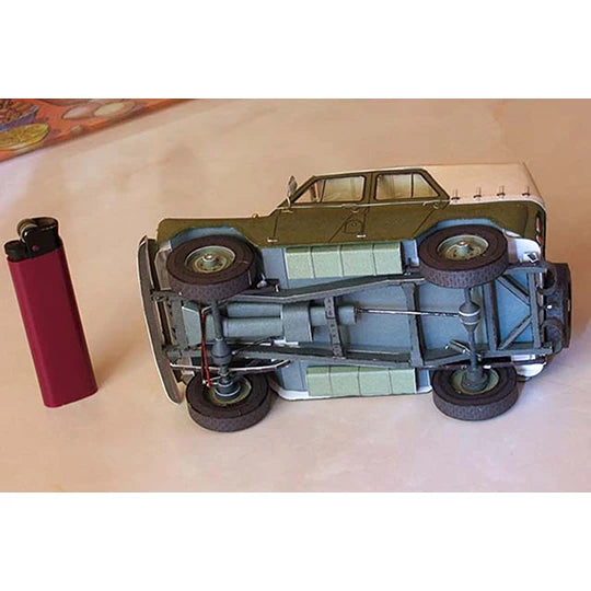 UAZ-469 Soviet Jeep Paper Model Kit 1:25 Scale – DIY Handmade Puzzle