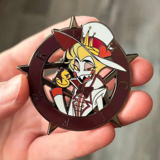 Radioapple Enamel Pin – Cute Retro Apple Radio Metal Badge for Jackets