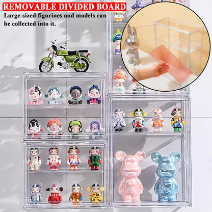 Blind Box Display Case – Transparent Acrylic Storage Organizer for Dolls, Figures & Collectibles