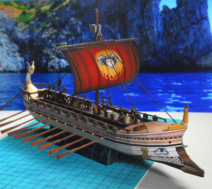 Jason and the Argonauts Argo Ship DIY Paper Model Kit – Greek Mythology Handmade Puzzle
