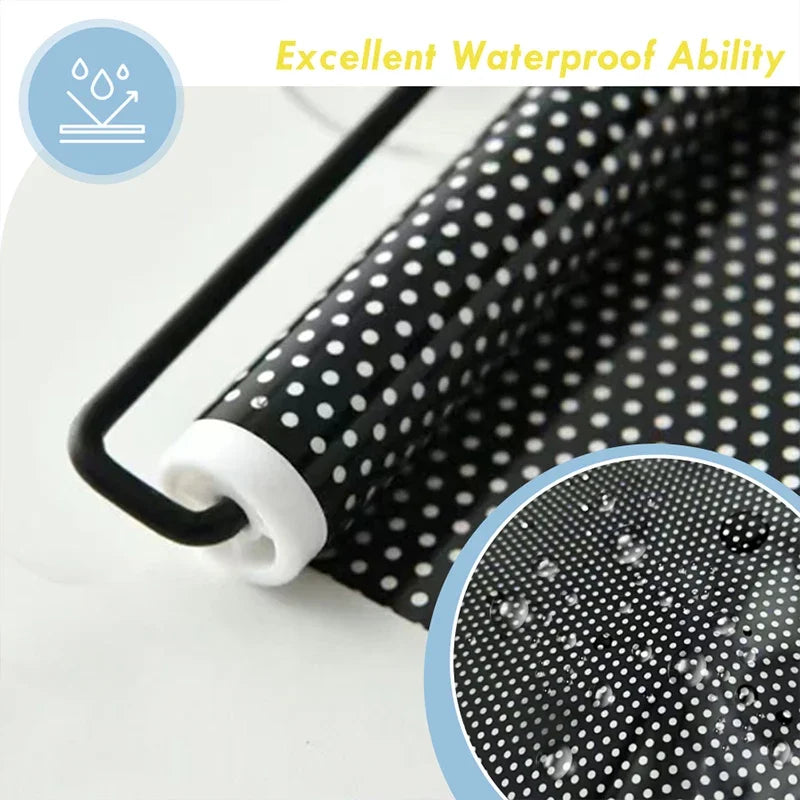 Blackout Roller Blinds – Drill-Free Window Shades, Light-Blocking Curtains for Bedroom, Kitchen & Office