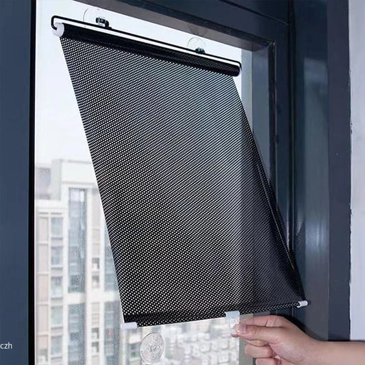 Blackout Roller Blinds – Drill-Free Window Shades, Light-Blocking Curtains for Bedroom, Kitchen & Office