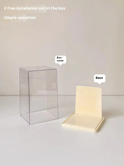 Labubu Acrylic Display Box – Large Capacity Transparent Doll Storage Cabinet & Dustproof Organizer