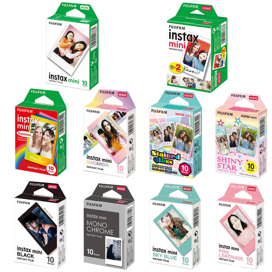 Fujifilm Instax Mini Film – 10/20/50 Sheets Colorful Instant Photo Paper for Mini 11, 9, 8, 7s, 70, 90, SP-2