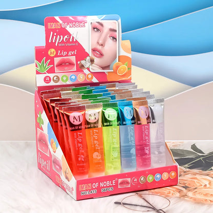6Pcs Fruity Lip Gloss Set – Hydrating, Moisturizing & Glossy Clear Lip Gel for Shiny, Juicy Lips