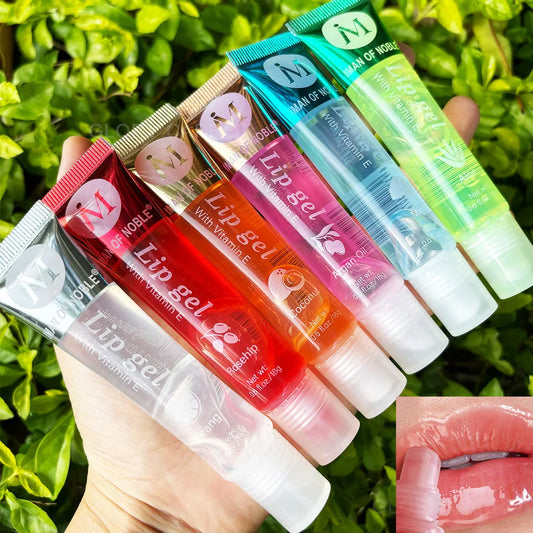 6Pcs Fruity Lip Gloss Set – Hydrating, Moisturizing & Glossy Clear Lip Gel for Shiny, Juicy Lips