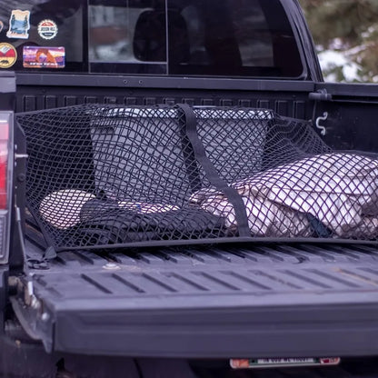 Universal Truck Bed Cargo Net – Elastic Polyester Tailgate Organizer 80×60cm