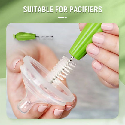 4 Piece Baby Bottle Brush Cleaning Set, Cactus Baby Bottle Brush Set, Long Handle Water Bottle Cleaner, Home Use Cups and Straws