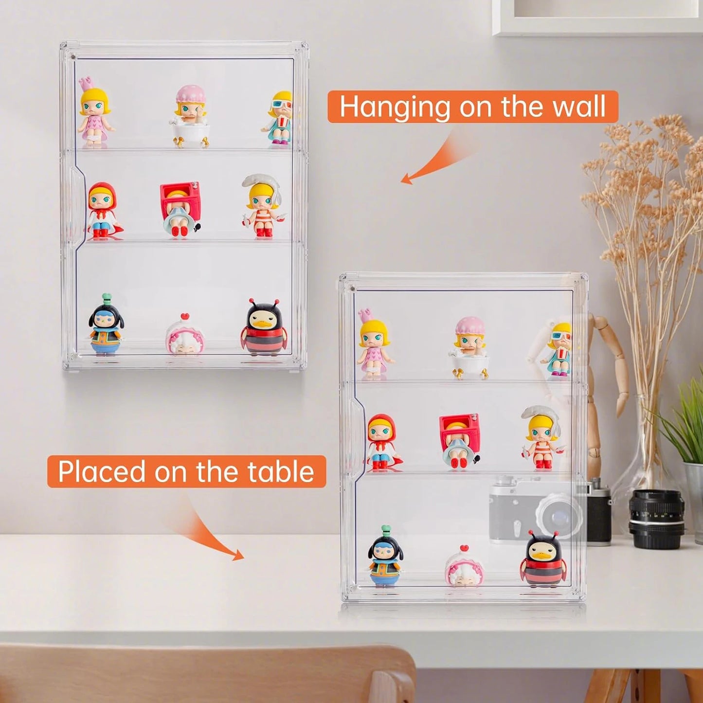 Blind Box Display Case – Transparent Acrylic Storage Organizer for Dolls, Figures & Collectibles